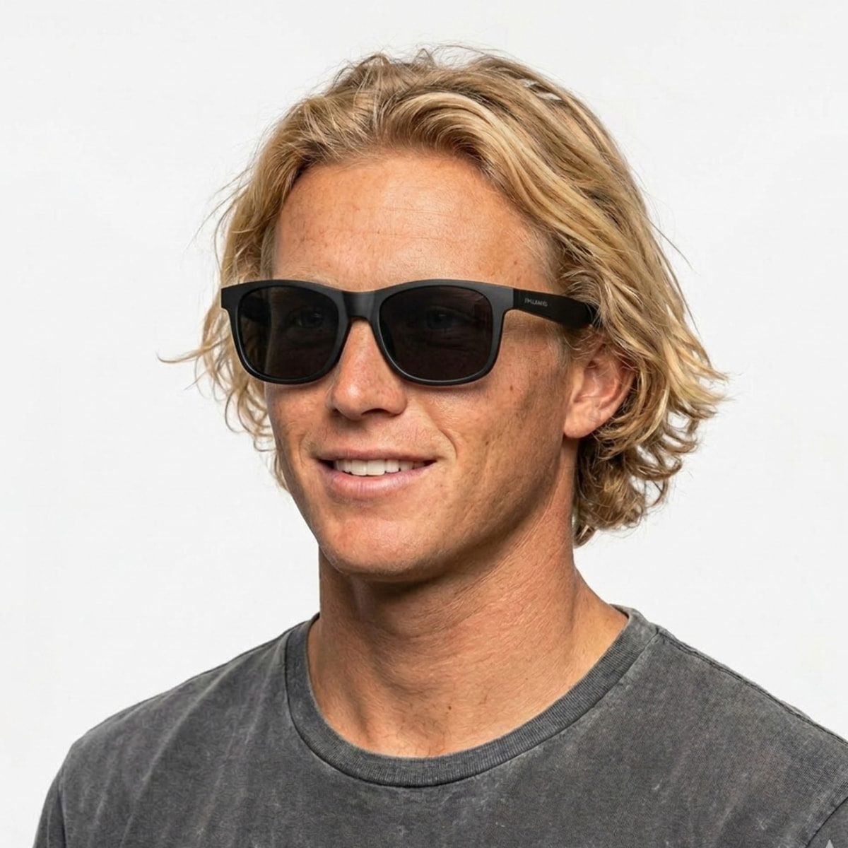 Gafas de sol PALO ALTO WINDSURF - Negro mate / Polarizada ahumada