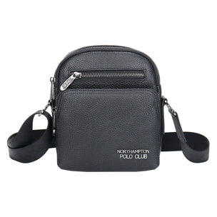 Borsa a tracolla uomo vera pelle - Modello Ebeno Nova - Casual - 21.0 x 18.0 x 9.5 cm