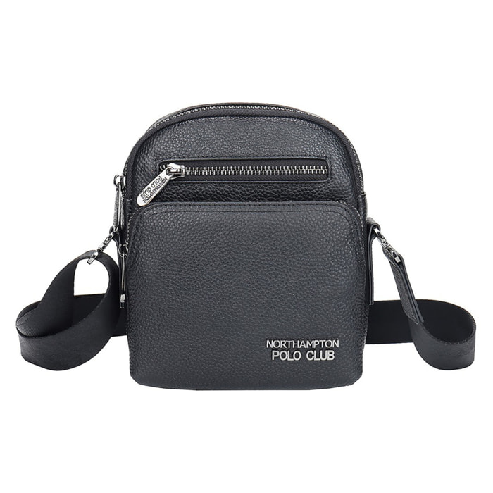 Borsa a tracolla uomo vera pelle - Modello Ebeno Nova - Casual - 21.0 x 18.0 x 9.5 cm