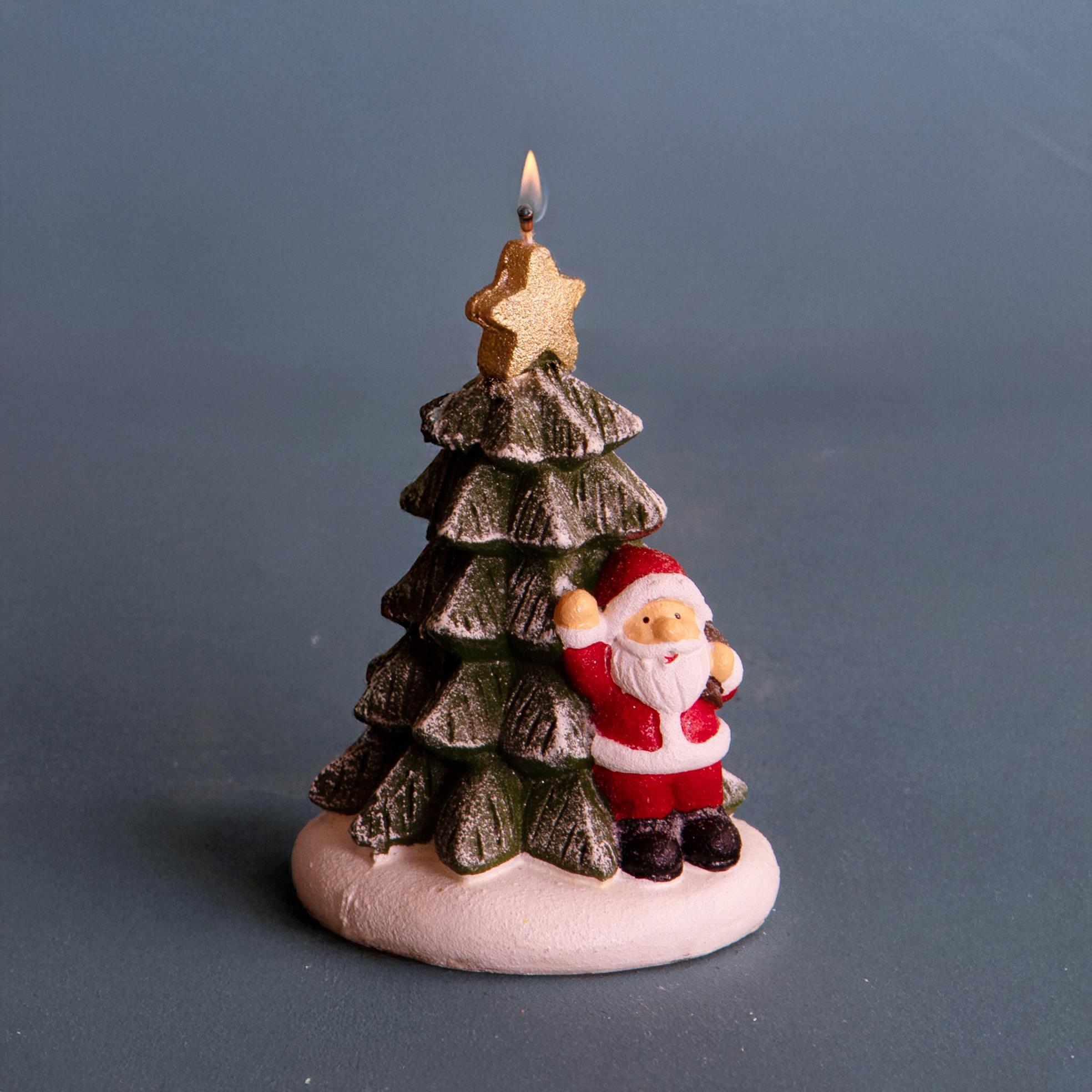 Candela babbo natale - Pezzi 4 - ROSSO - Bianchi Dino SpA