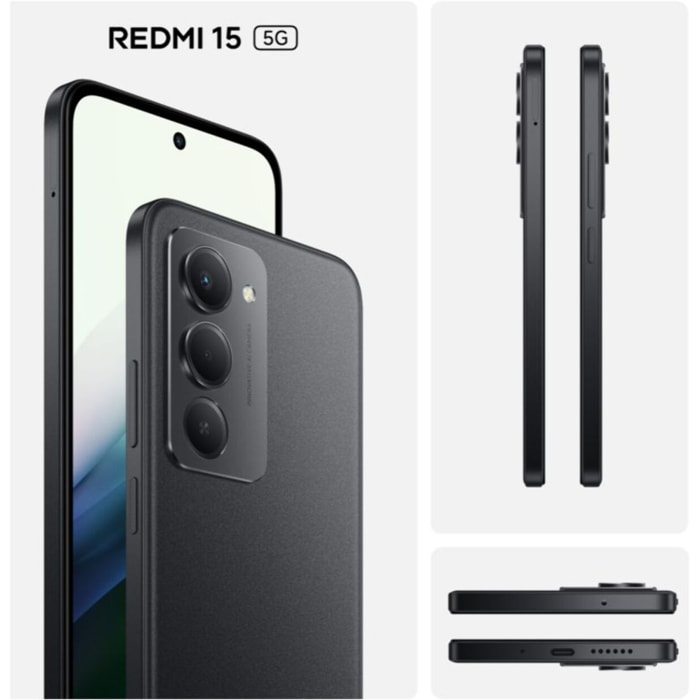 Smartphone XIAOMI Redmi 15 Noir 256Go 5G