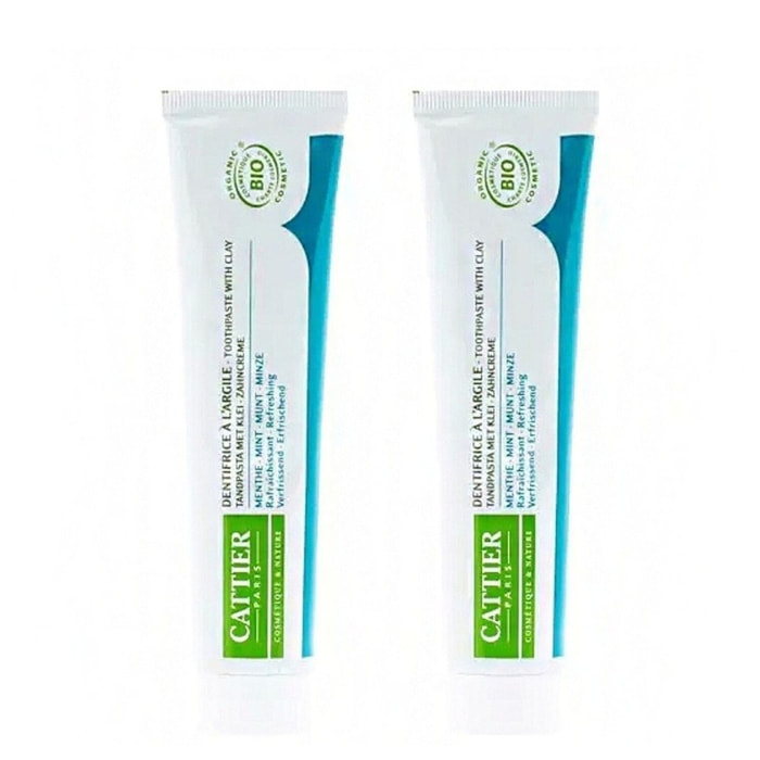 Dentargile  - Duo dentifrices rafraîchissant 2x75 ml