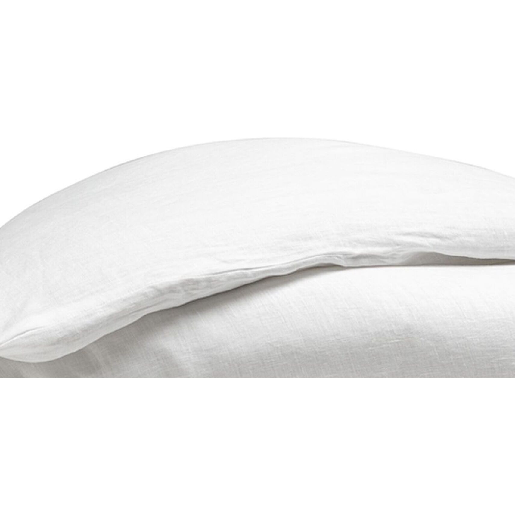 Housse De Couette 100% lin lavé Blanc Parfait