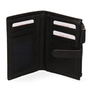 Portafoglio da donna in vera pelle - Modello False - Casual - 12.5 x 10.0 x 1.5 cm