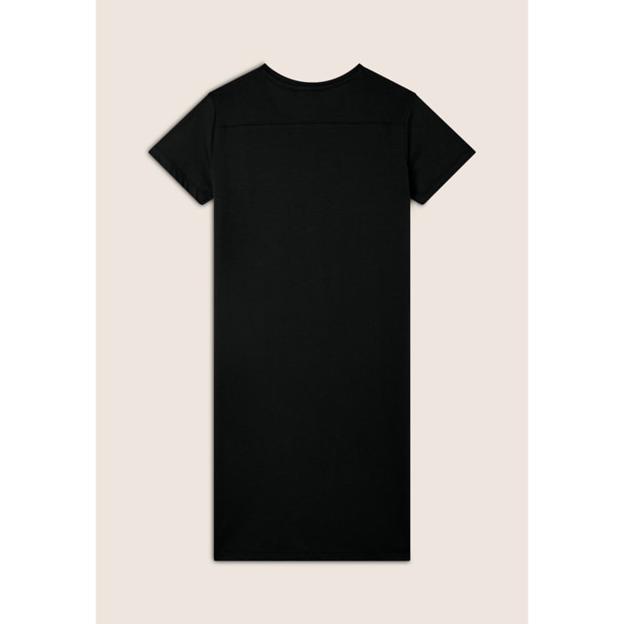 Vestito in jersey con perline dorate