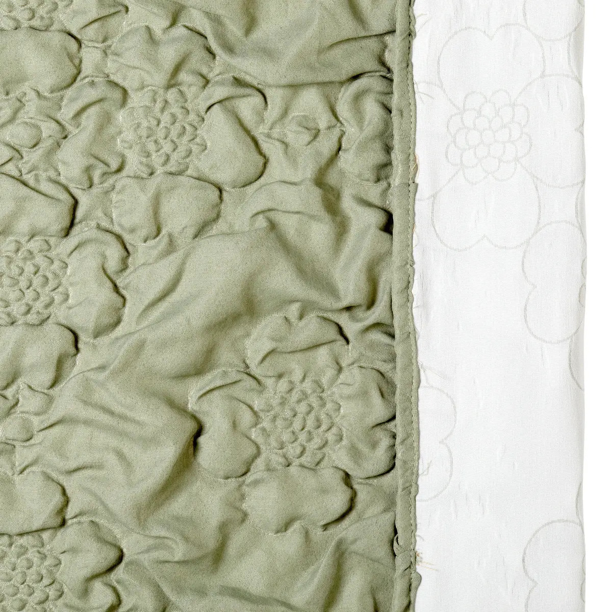 Rideau matelassé Iris 135x260cm vert