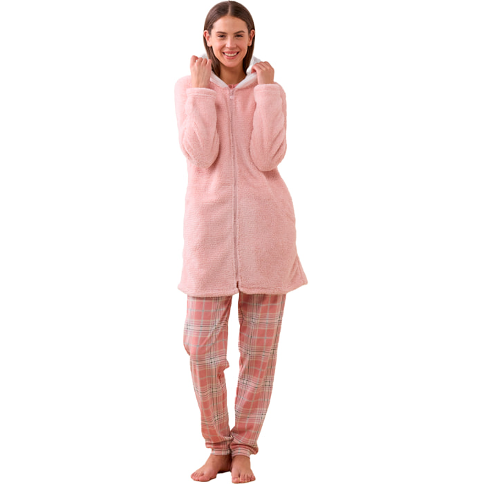 Giacca donna fox in coral con cappuccio Noidinotte