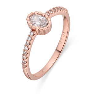 Anillo Zugje acabado oro rosa 18k
