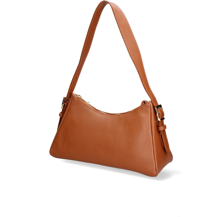 Borsa a mano da donna Made in Italy - Modello Calliope - 100% pelle - 31.0 x 17.0 x 10.0 cm