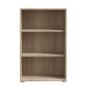 Étagère H. 111 x L. 54 cm décor chêne sonoma avec 2 étagères - MIA