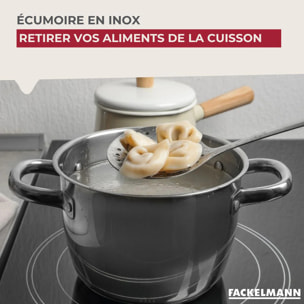 Ensemble de 2 Ecumoires Fackelmann 32 cm en inox Elemental