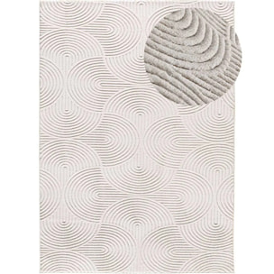 Alfombra lavable con relieve en color blanco Estilo, varias medidas disponibles