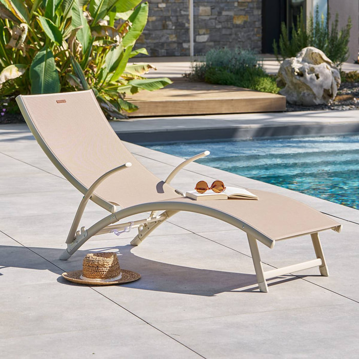 Transat Samba beige lin/argile