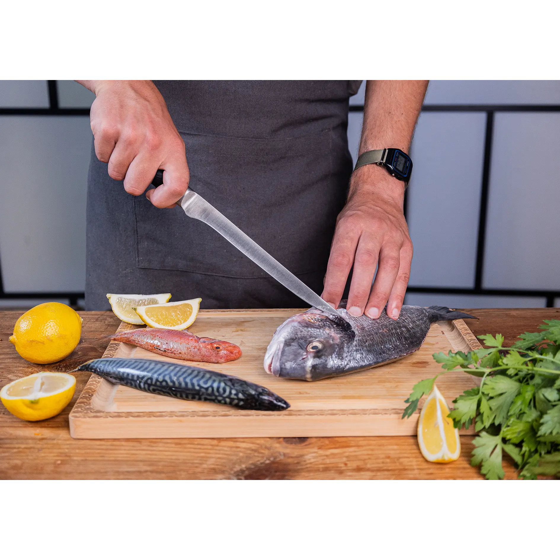 Cuchillo de pescado | acero 440C | L: 20 cm