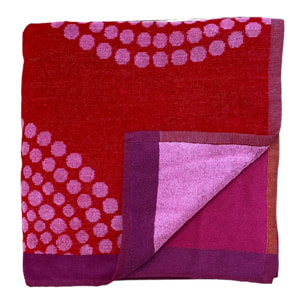 Serviette de plage éponge velours Jacquard - Spirale - 140x180cm - 400g/m²