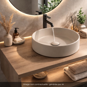 Vasque ronde à poser Vox satinée argile