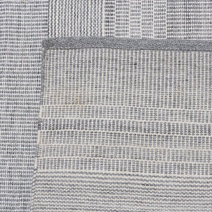 QUENTIN - Tapis d'extérieur rectangulaire 160x230cm gris/blanc