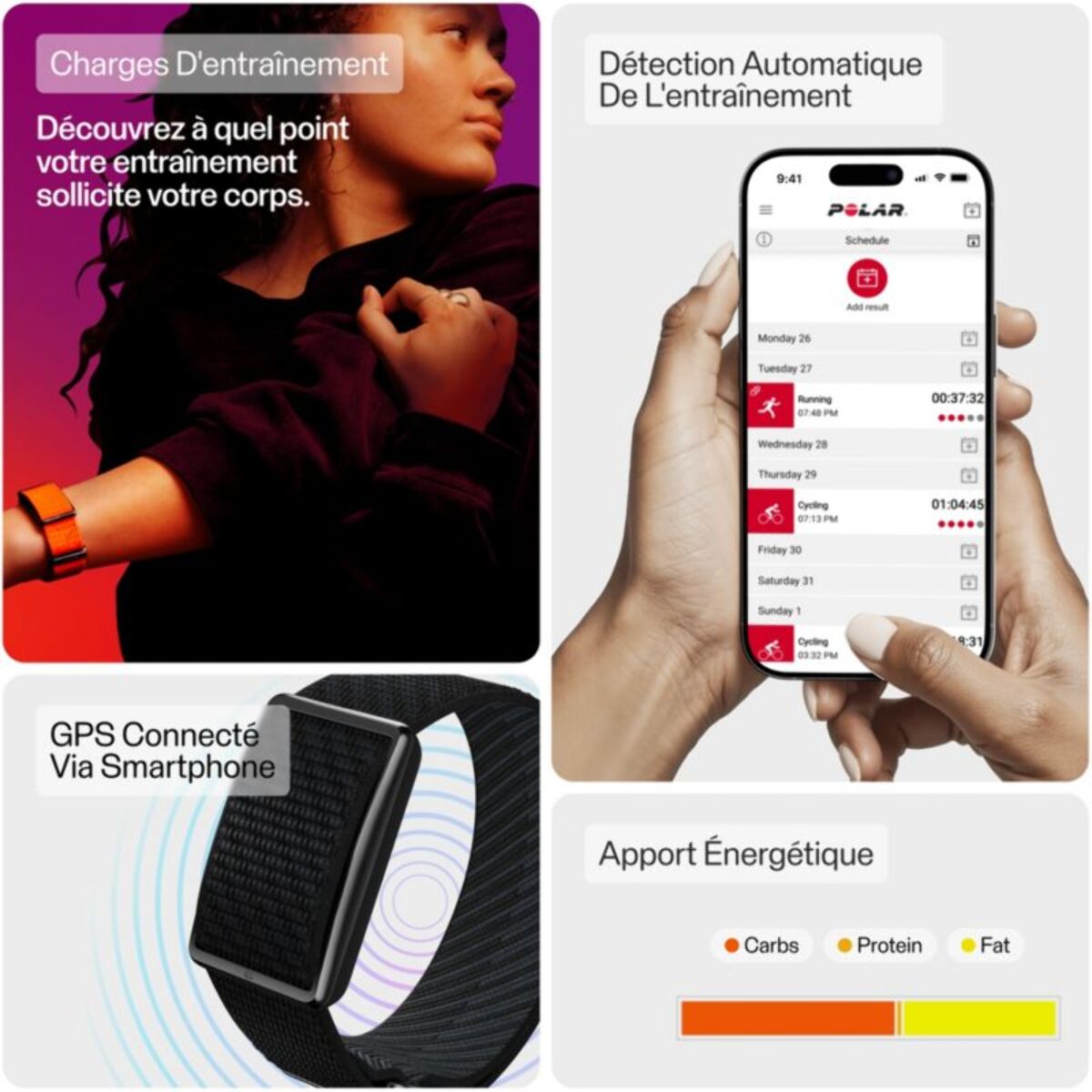 Bracelet connecté POLAR Loop Night Black
