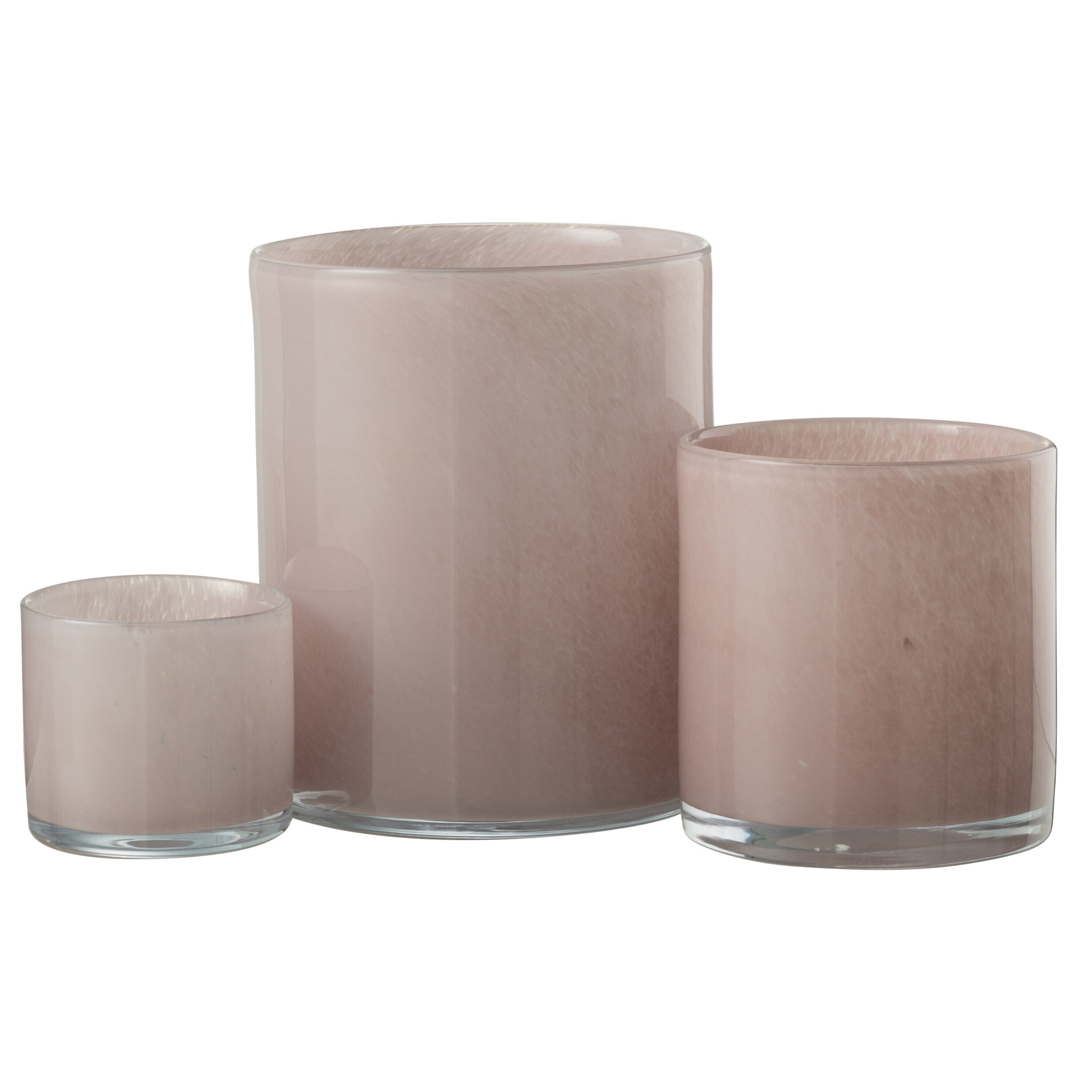 J-Line photophore Jade - verre - rose - large