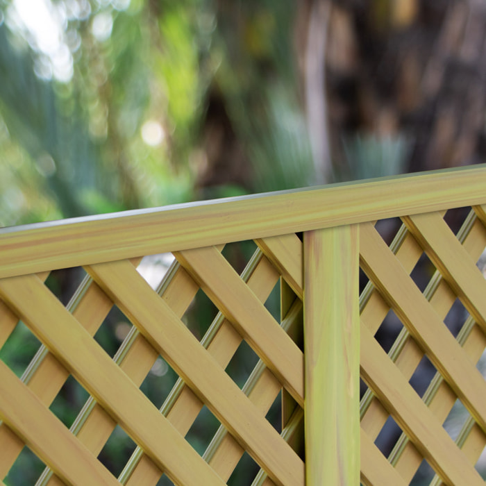 Celosía Fija Pvc Marfil 18 Mm