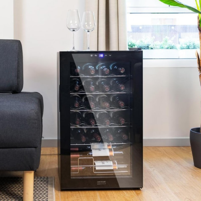 Cecotec Cave à vin Bolero GrandSommelier 2450 Black Compressor