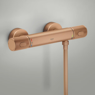 Mitigeur thermostatique Douche - Warm Sunset brossé