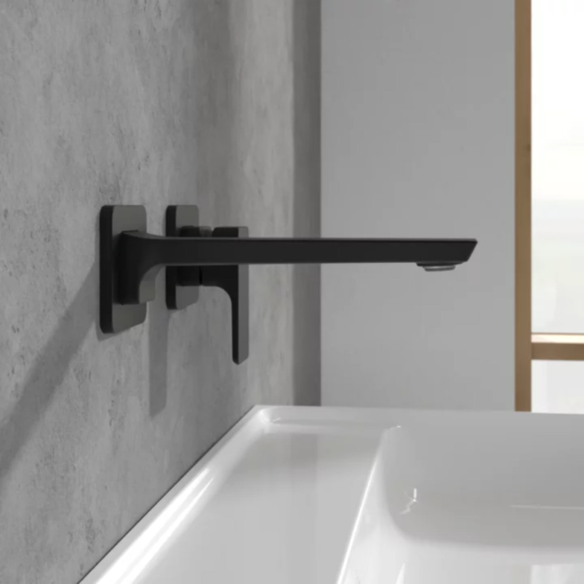 Mitigeur lavabo mural Subway 3.0 Noir mat