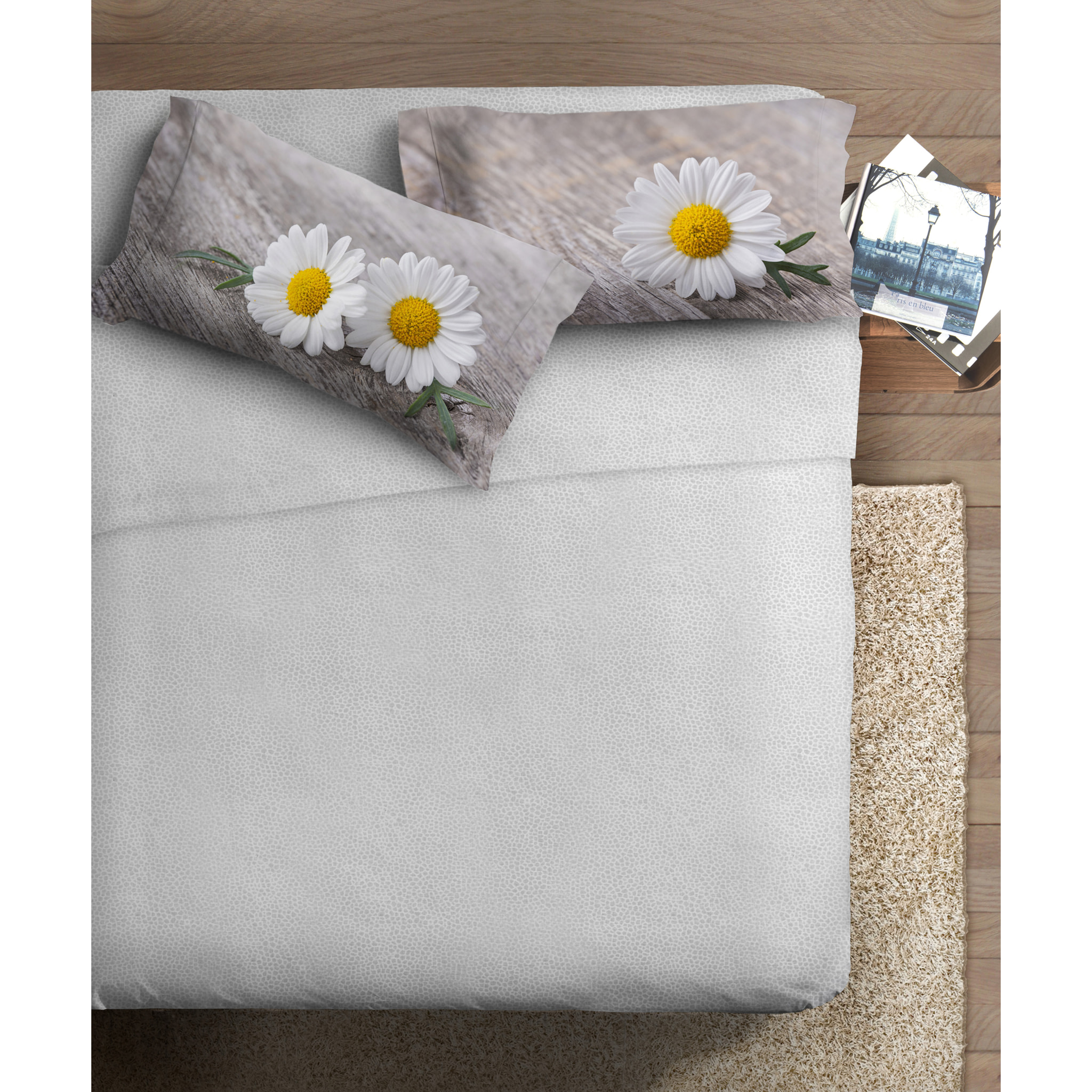 Completo letto 1 Piazza IPERSAN fotografico Fine-Art Camomilla