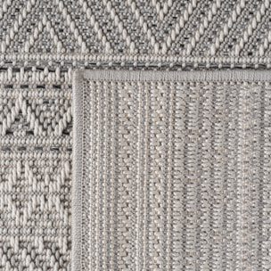 TENERIFE - Tapis intérieur/extérieur gris, design ethnique