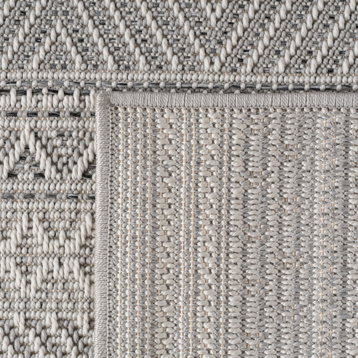 TENERIFE - Tapis intérieur/extérieur gris, design ethnique
