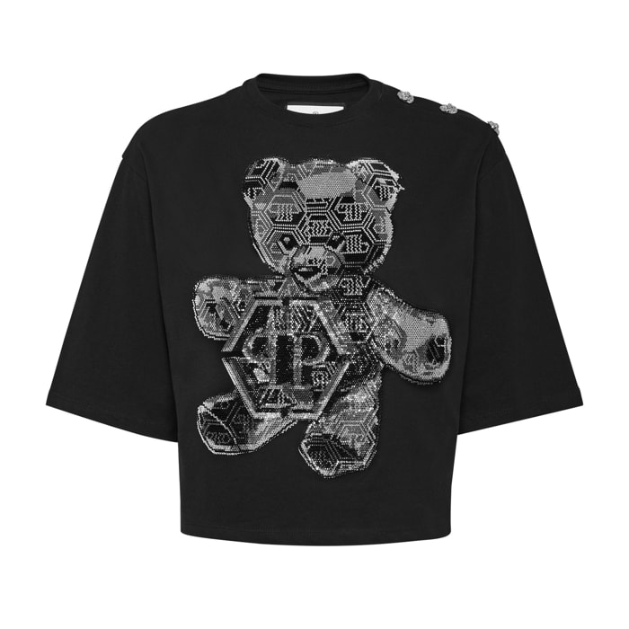 PHILIPP PLEIN T-Shirt Round Neck TEDDY BEAR