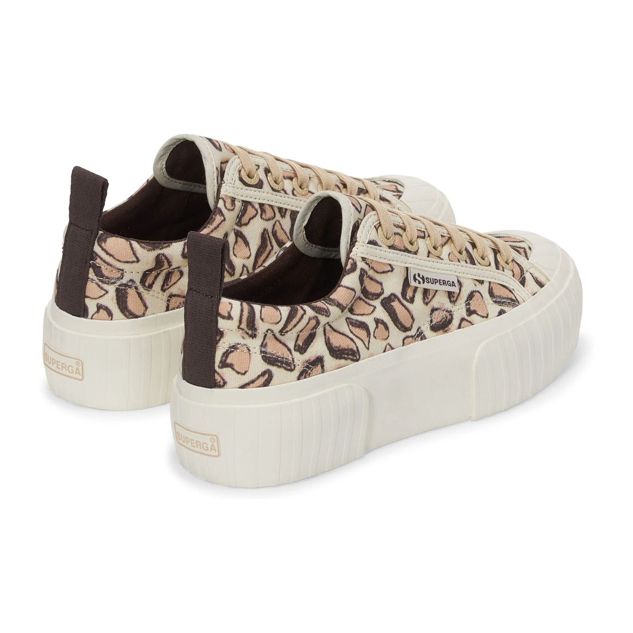 Superga - Sneakers Donna Beige - 2631 PLATFORM GIRAFFA PRINT