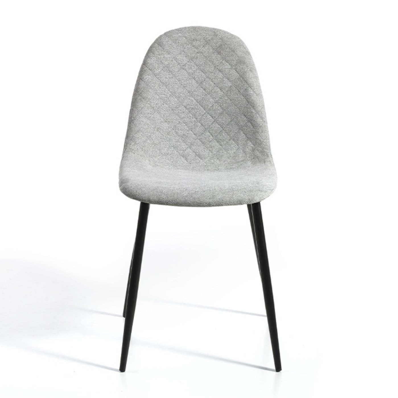 Set de 4 sillas – Tapizado en verde y estructura negra