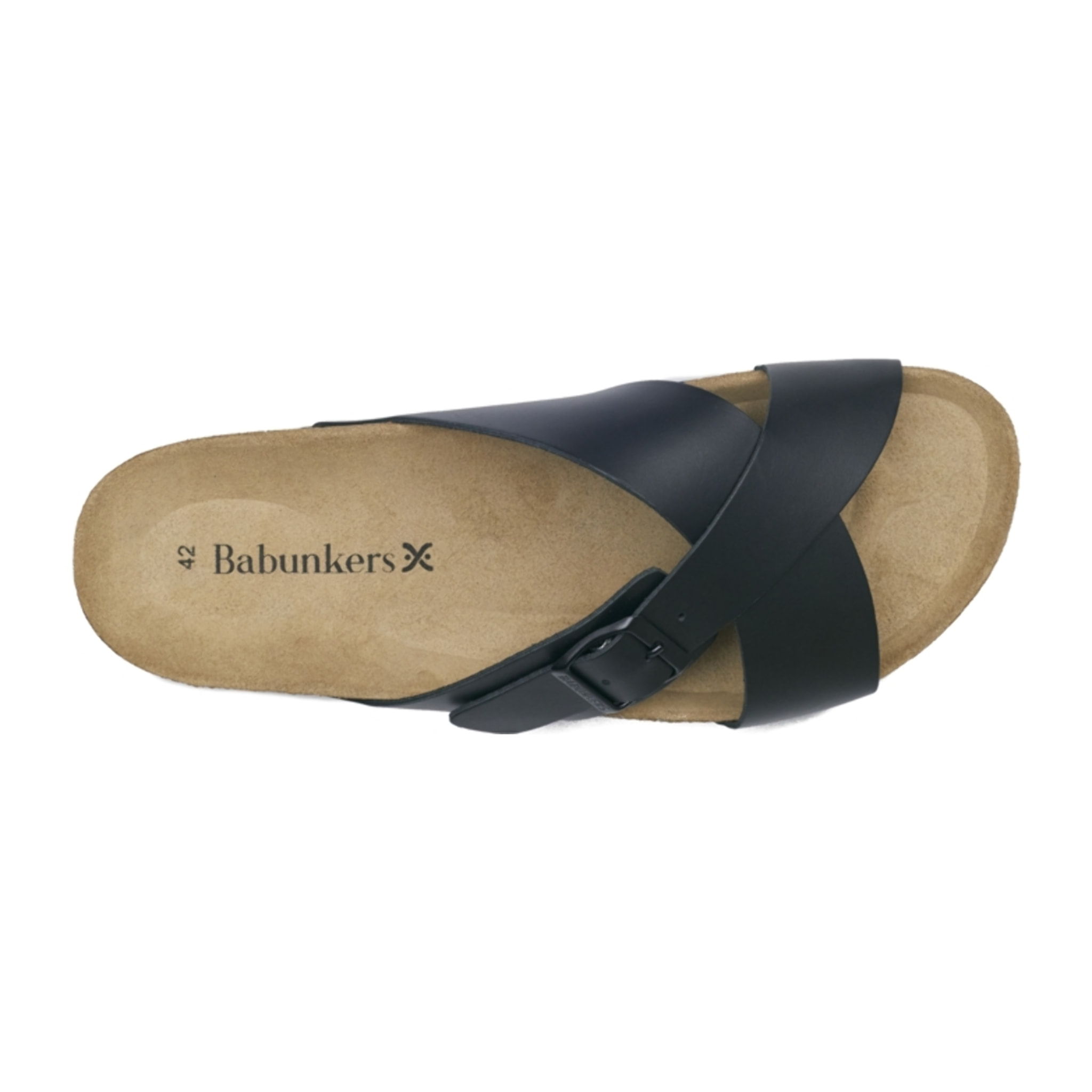 SANDALIA CÁDIZ BABUNKERS NEGRO