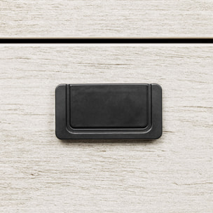 Otari - Scrivania in stile industrial bleach con cassetto e vano a giorno, 110x50xH76 cm