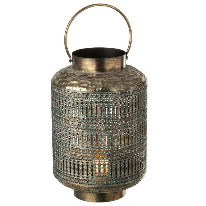 J-Line lanterne Antique - acier - bronze - small