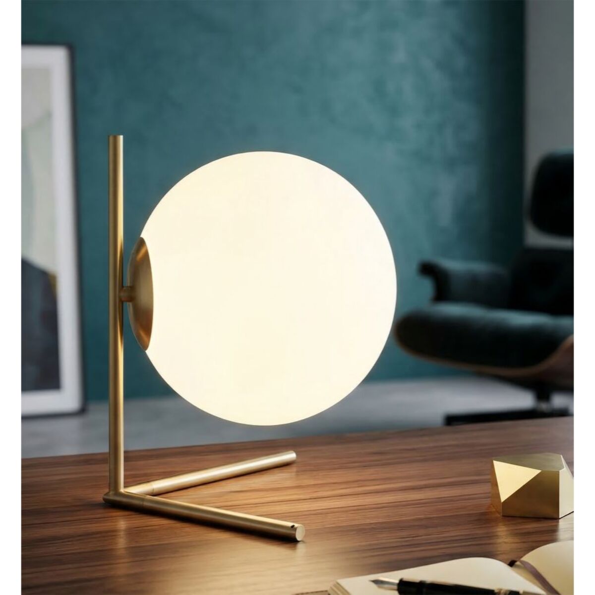 LAMPADA DA TAVOLO GLAMY LOW CM 25X25X27