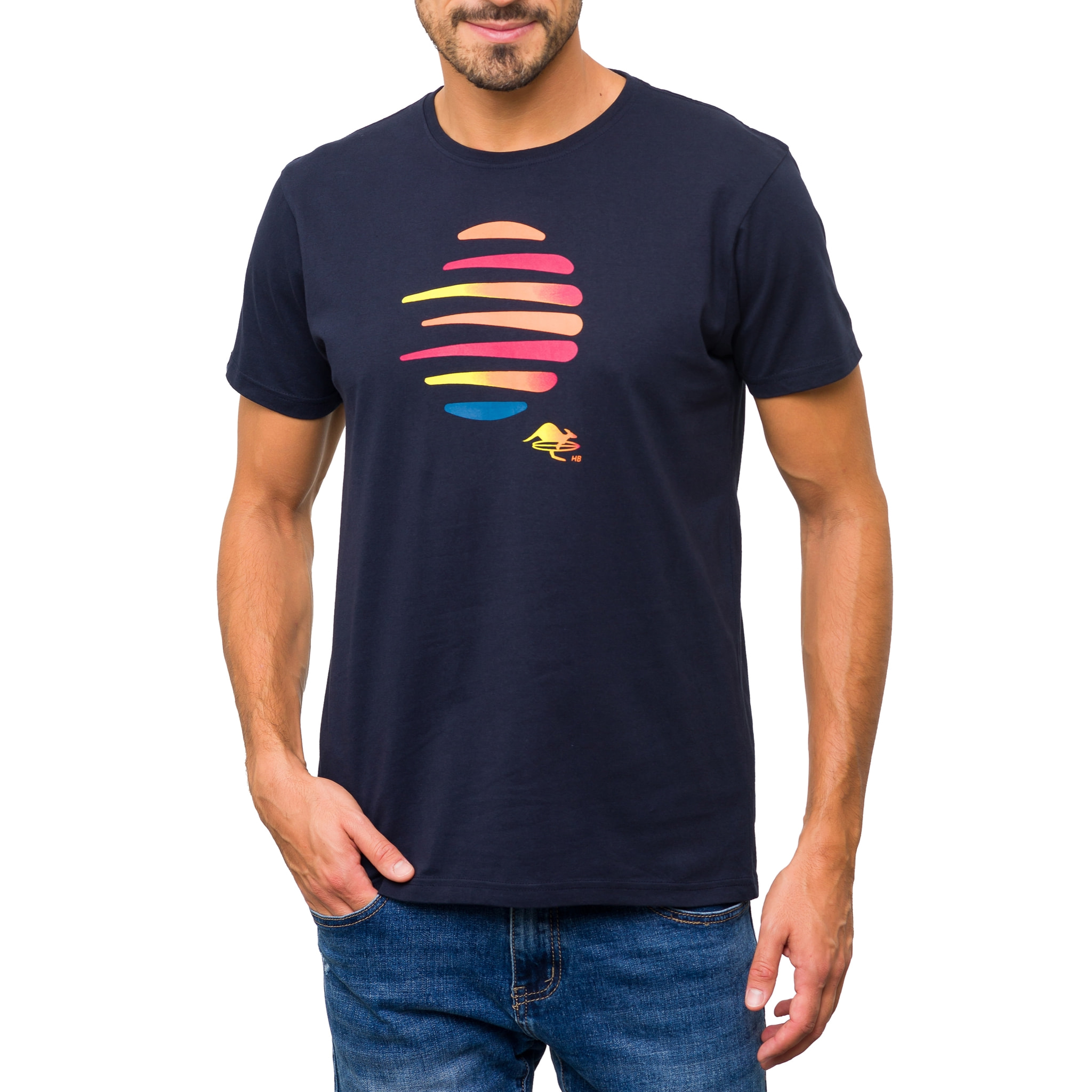 Camiseta de algodón 150 gr Hot Buttered Balangan Azul marino