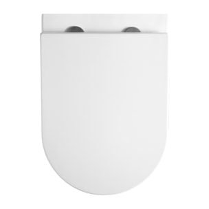 Pack WC sans bride Tornado Quiet Fusion, fixations invisibles + Abattant softclose + Bâti Geberit Extra-plat UP720 + Plaque