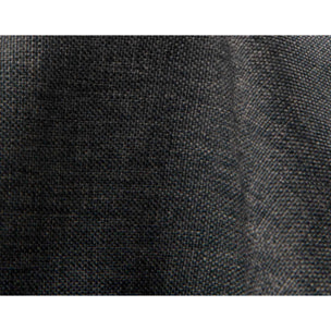 Meiya - canapé d'angle réversible 4 places convertible avec coffre en tissu - Gris foncé
