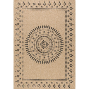 Nature - tapis effet jute noir