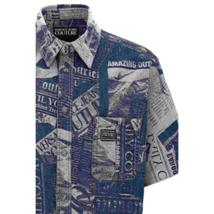 Versace Jeans Couture camicia uomo effetto denim