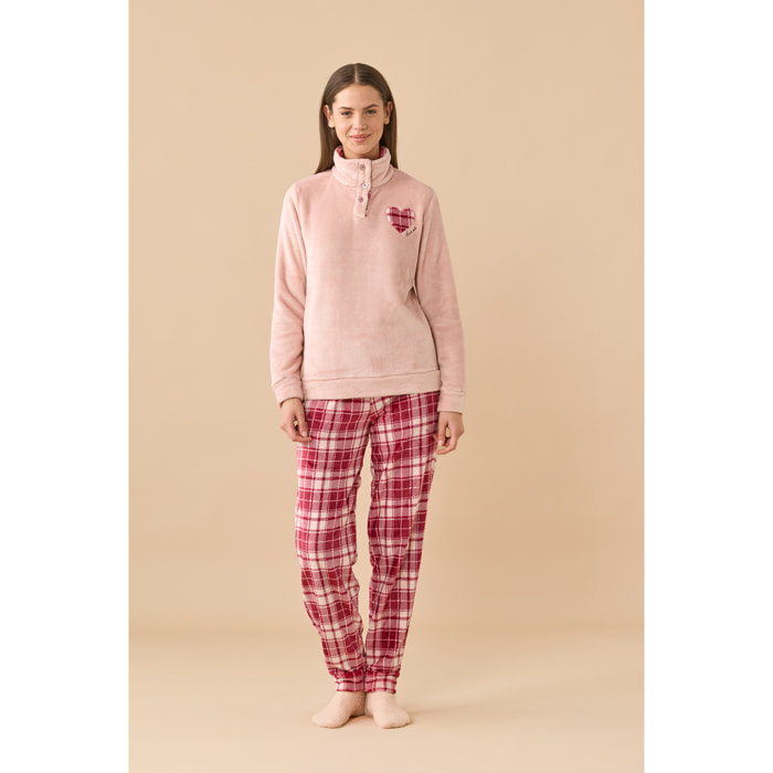 Pigiama donna coral articolo cuore. Noidinotte