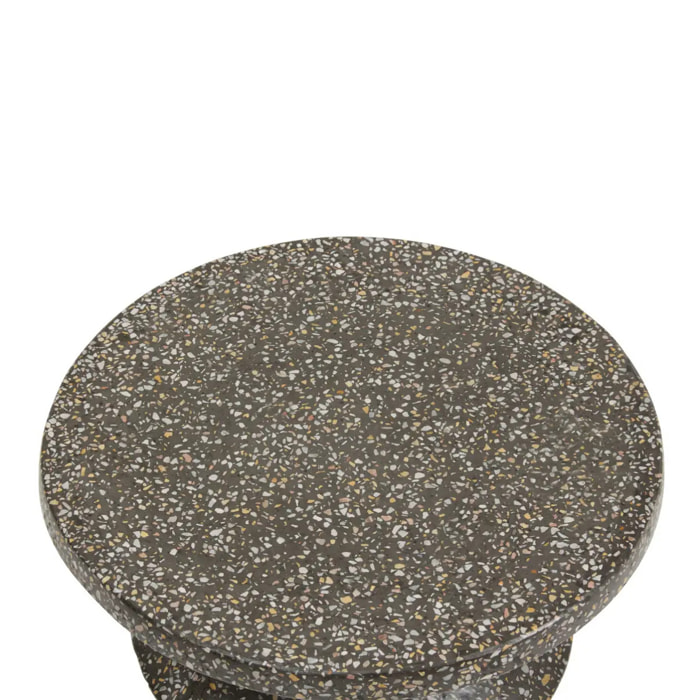 Table d'appoint de jardin Alturio D35cm noir