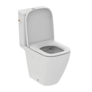 WC à poser sans bride sortie horizontale I.Life S avec abattant frein de chute