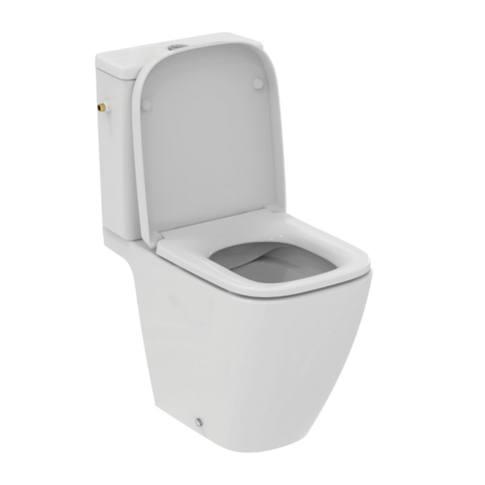 WC à poser sans bride sortie horizontale I.Life S avec abattant frein de chute