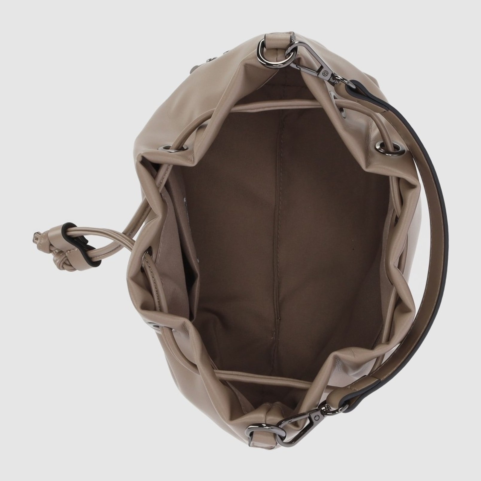 Bolso - Taupe - Medida: 21 cm x 21 cm x 13 cm