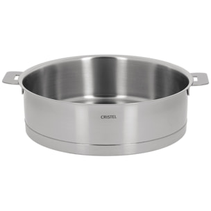 Sauteuse en inox brossé amovible