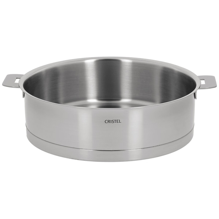 Sauteuse en inox brossé amovible