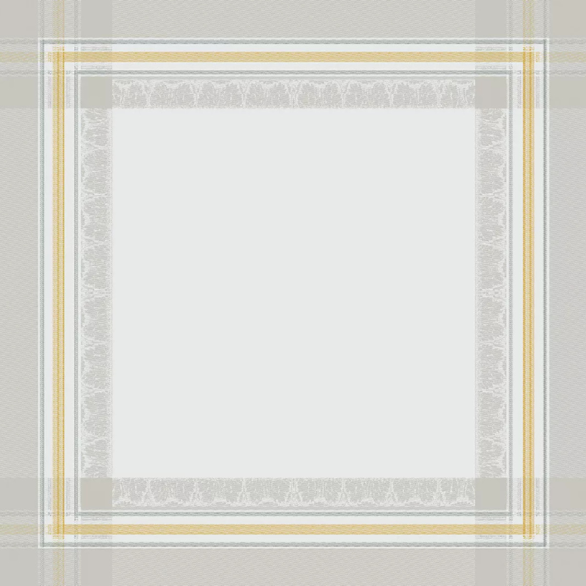 Serviette coton mélangé motif jacquard blanc Galerie des glaces vermeil